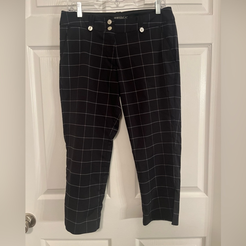 Nike Golf Men's Black Grid Pattern Pants
